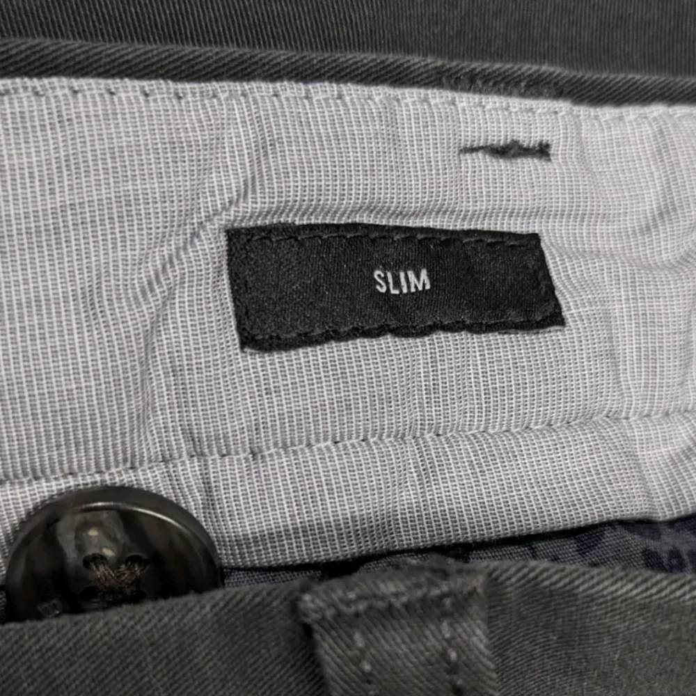 Bonobos Slim Straight Leg Pants 33x32 Gray Weekend Casual Chino - Picture 4 of 11
